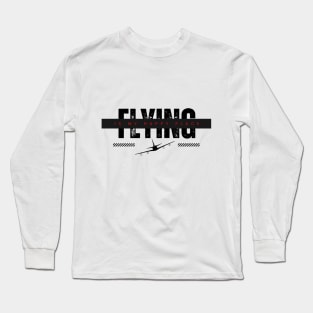 Pilot Flying White T Shirt Long Sleeve T-Shirt